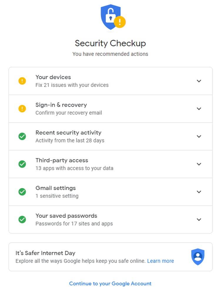 safer internet day, google security checkup, how to take google security checkup,