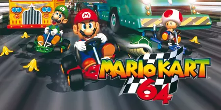 Mario Kart 64 splash art