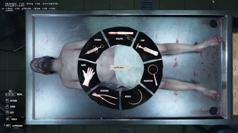 Simulateur d'autopsie