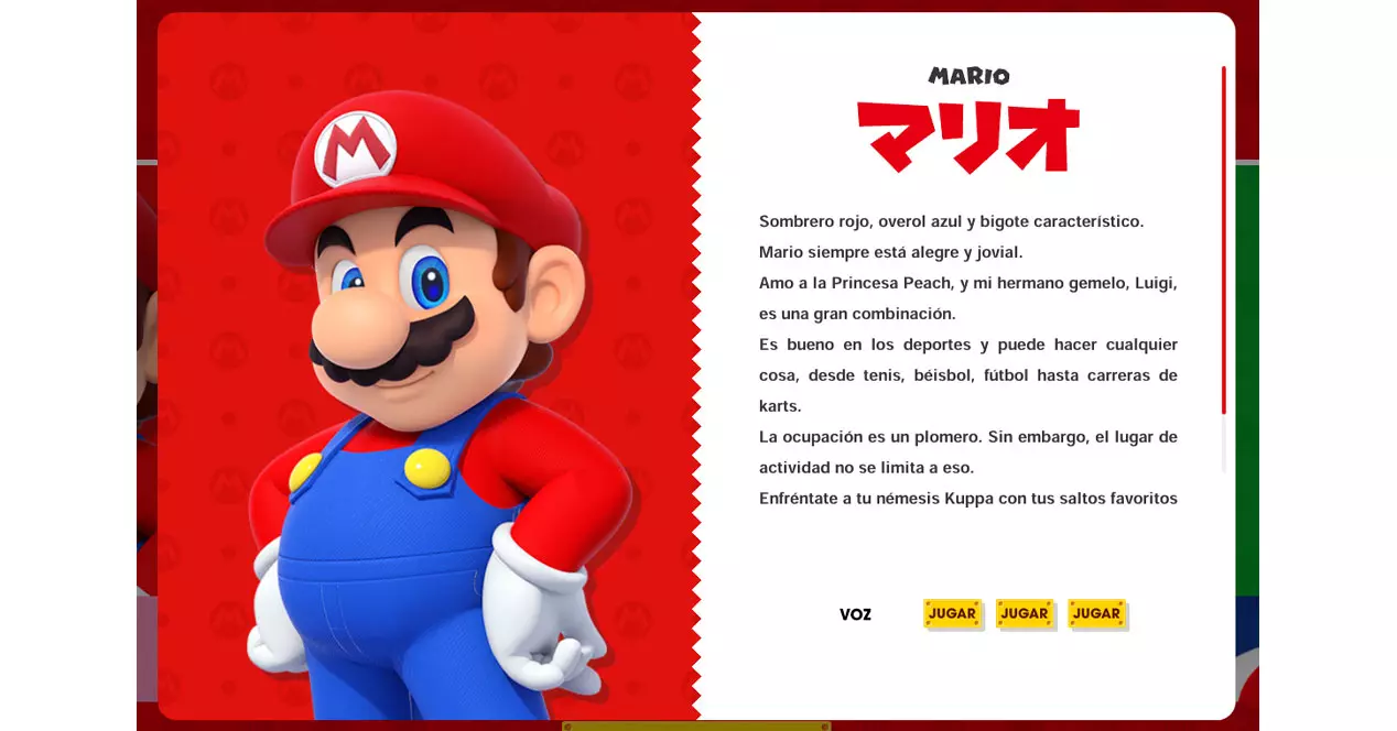 Biographie de Mario.
