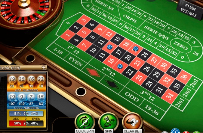 JEU DE ROULETTE EN LIGNE