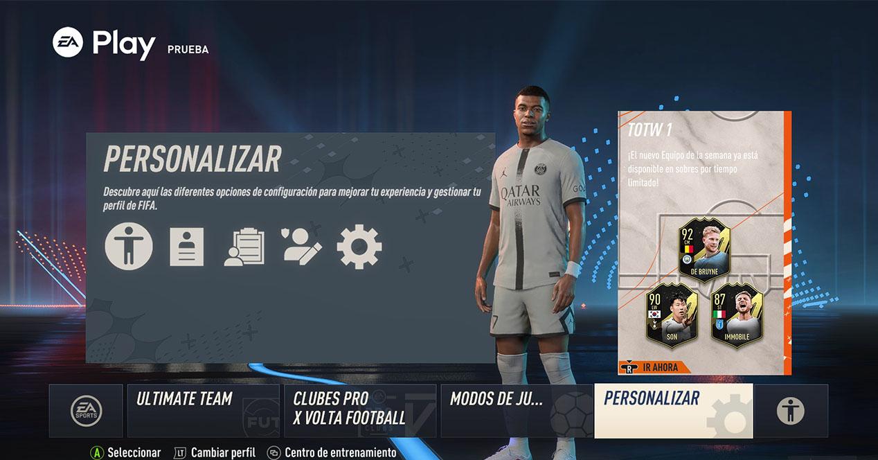 Paramètres de FIFA 23