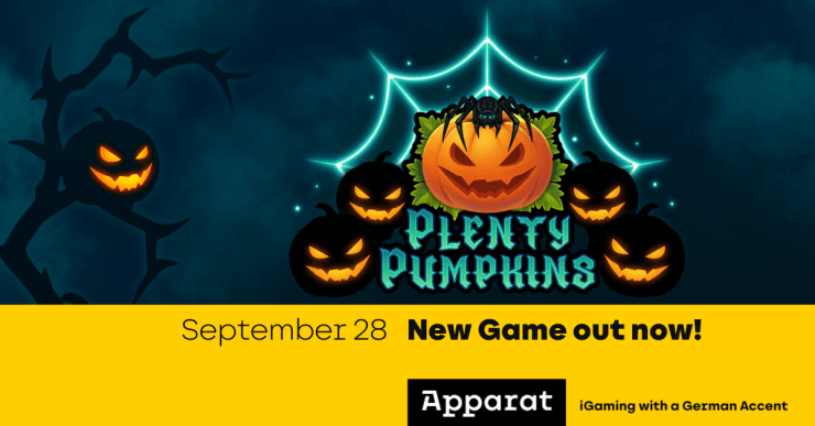 LA MACHINE À SOUS PLENTY PUMPKINS D'APPARAT GAMING PROMET UN HALLOWEEN EFFRAYANT.