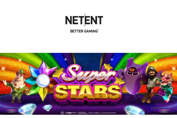 NetEnt's Superstars™ propose un jeu bonus exceptionnel mettant en scène des personnages légendaires.