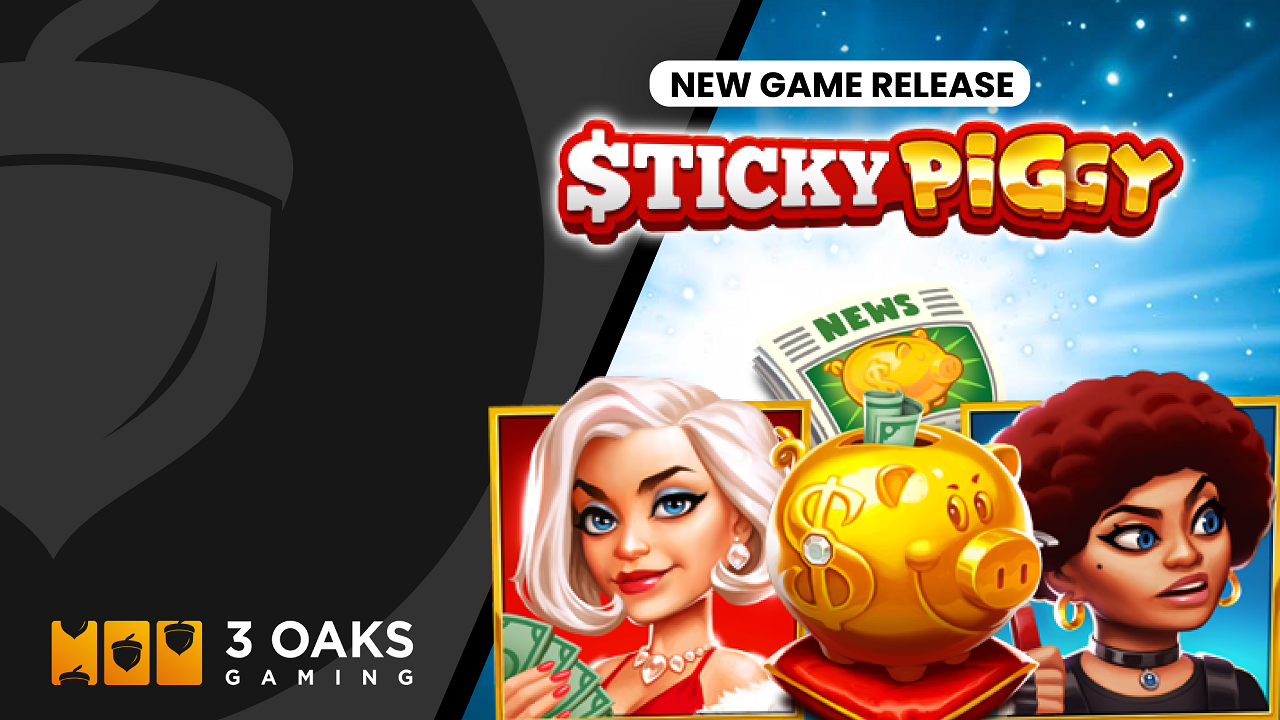 Bank the Bank de Sticky Piggy est le dernier jeu de 3 Oaks Gaming.